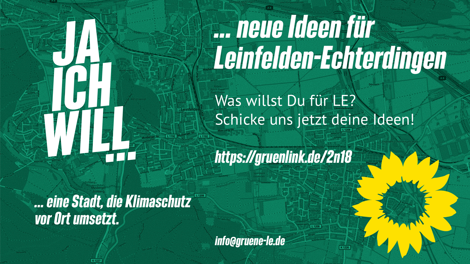 Ja ich will neue Ideen für Leinfelden-Echterdingen