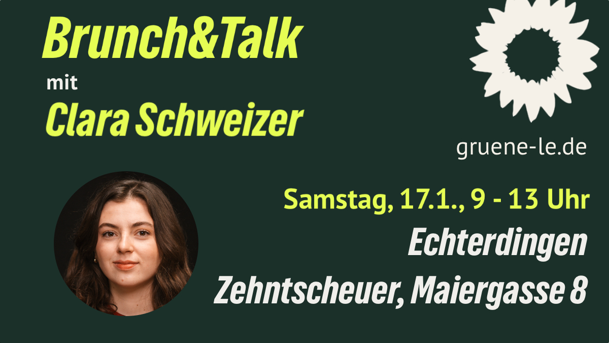Brunch & Talk mit Clara Schweizer, 17.1.2026, 9 - 13 Uhr, Zehntscheuer, Echterdingen