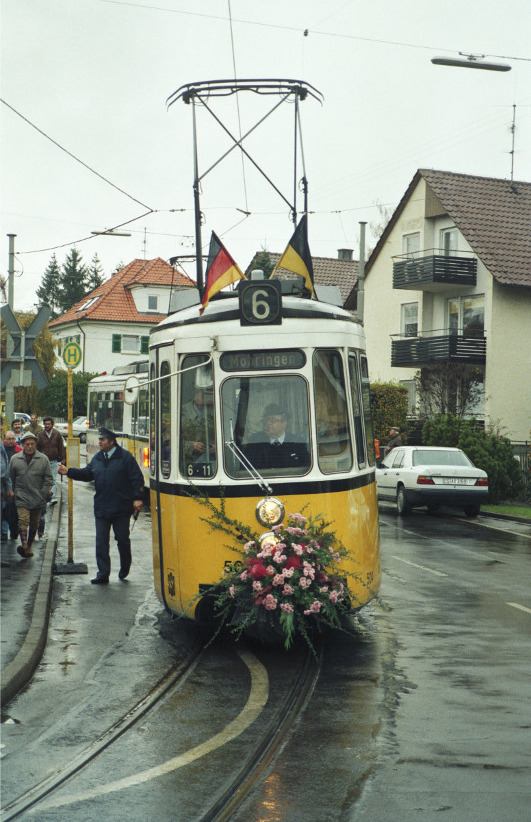 Abschiedsfahrt des 6er nach Echterdingen am 3.11.1990