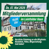 Mitgliederversammlung 7. Mai 20226, 19 Uhr im Leinfelder Haus