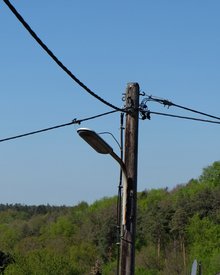 oberirdisches Stromnetz in Musberg