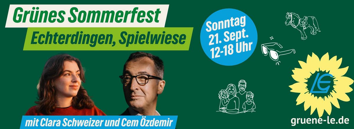 Plakat zum Grünen Sommerfest