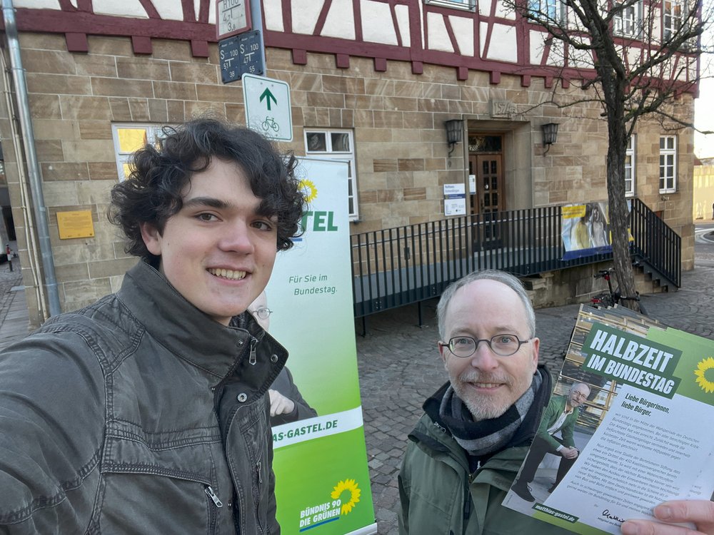 Marco Diepold und Matthias Gastel auf dem Echterdinger Markt