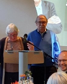 Ingrid Grischtschenko und Uwe Janssen danken Winfried Kretschmann