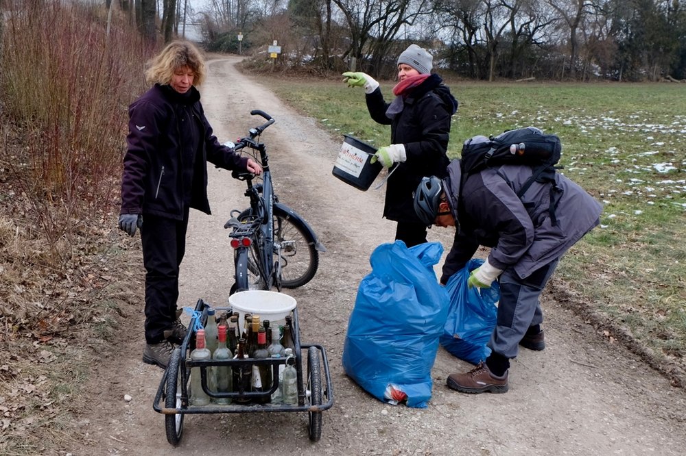 Müllsammlung der Grünen 2018