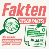 Sharepic Fakten gegen Fakes