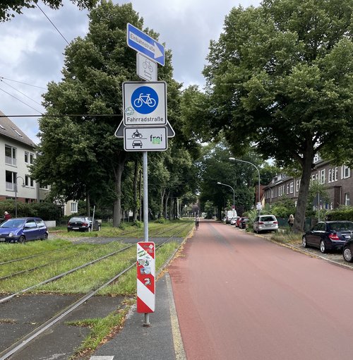 Fahrradstraße in Bremen