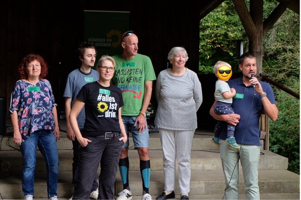 Grüne Fraktion im Gemeinderat auf der Sommerfestbühne
