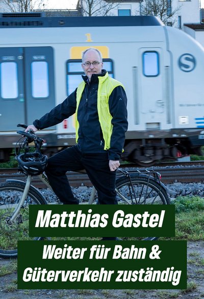 Matthias Gastel weiter für Bahn und Güterverkehr zuständig