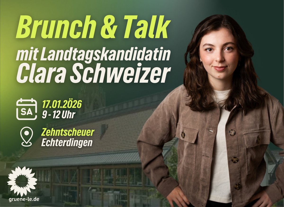 Brunch & Talk mit Clara Schweizer, 17.1.2026, 9 - 13 Uhr, Zehntscheuer, Echterdingen