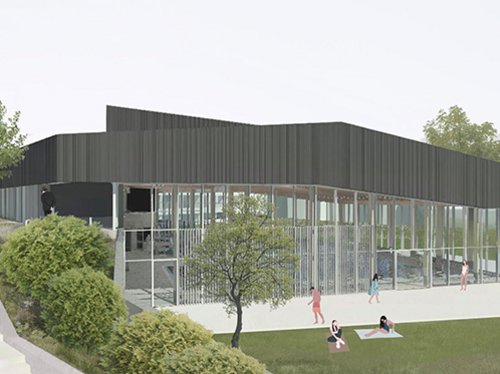 Rendering des neuen Hallenbades