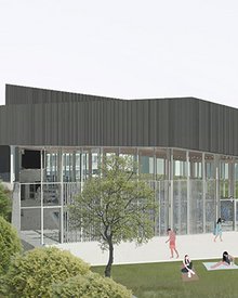 Rendering des neuen Hallenbades