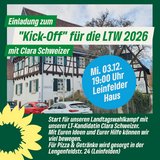 Wahlkampf Kick-off mit Clara Schweizer, Mittwoch, 3.12., 19 Uhr, Leinfelder Haus
