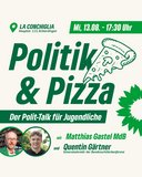 Politik und Pizza, Mittwoch, 13.8., 17:30 Uhr