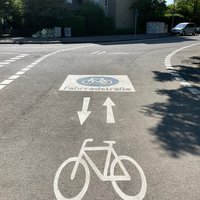 Fahrradstraße Goldäckerstraße