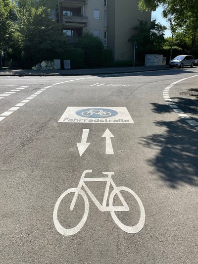 Fahrradstraße Goldäckerstraße