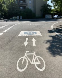 Fahrradstraße Goldäckerstraße