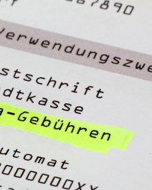 Kita-Gebühren auf Kontoauszug