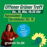 Offener Grüner Treff mit Clara Schweizer am 15. Mai