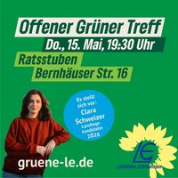 Im Offenen Grünen Treff am 15. Mai stellt sich Clara Schweizer vor