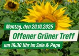 Offener Grüner Treff, 20.10.2025, 19:30 Uhr, Sale e Pepe