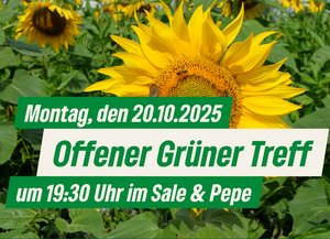 Offener Grüner Treff, 20.10.2025, 19:30 Uhr, Sale e Pepe